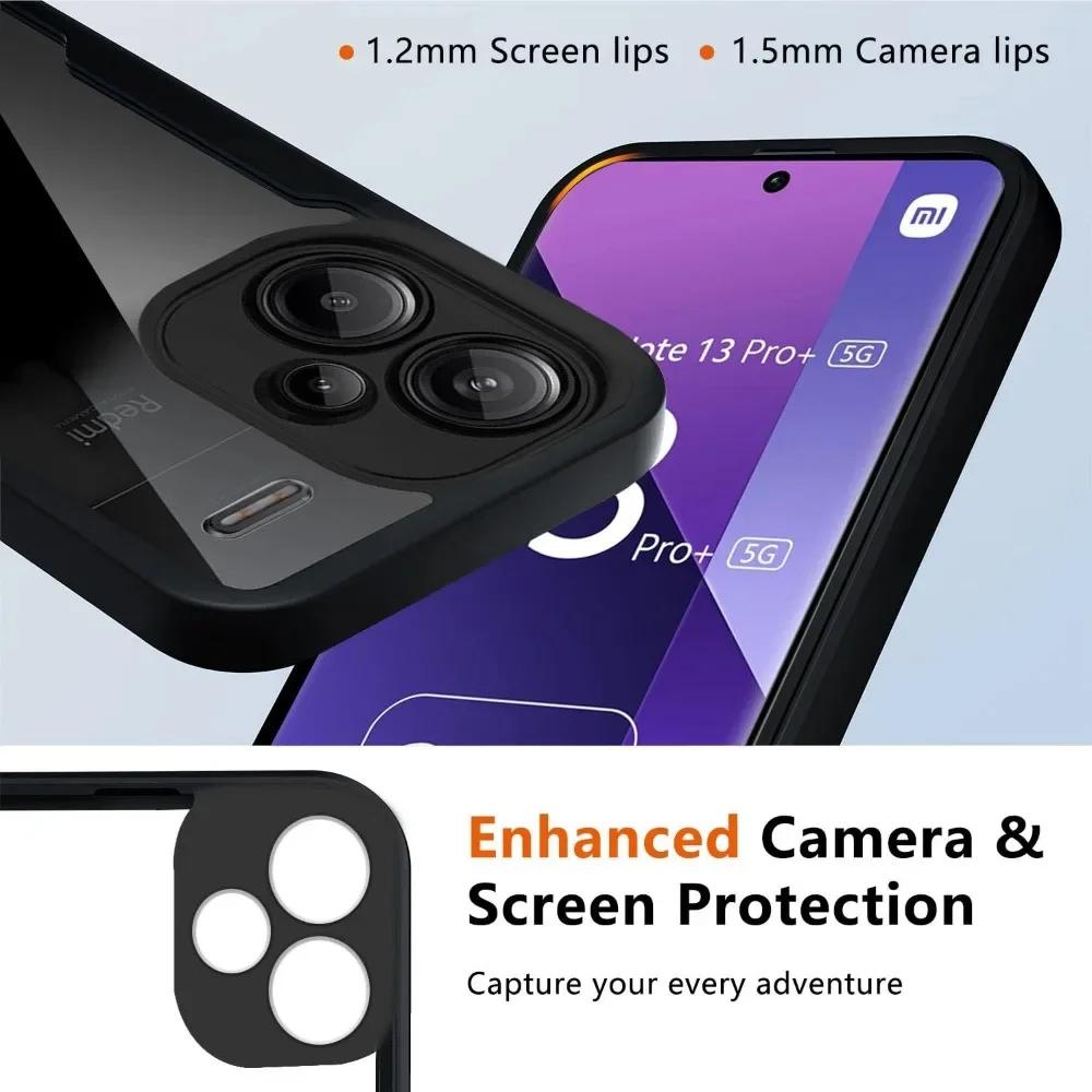 For Redmi Note 13 14 Pro Plus 360 Full Body Screen Protector Transparent Case For Redmi Note 13 14 Pro Shockproof Phone Cover