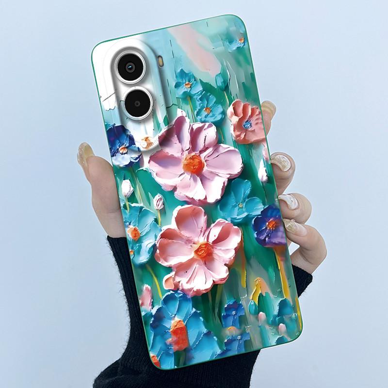 Case For Xiaomi Poco M7 4G Cute Panda Sweet Girls Cats Silicone Soft Back Cover For XiaomiPocoM7 4G Bumper Protective Casing