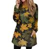Women's Sweatshirt Pullover Sportswear Pocket Print Casual Round Neck Long Sleeve Top