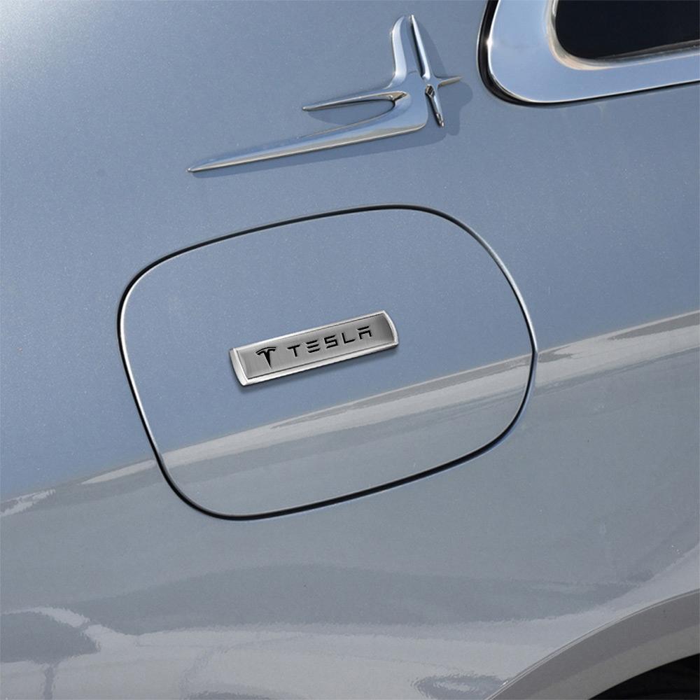 3D Car Metal Emblem Car Body Side Window Badge Sticker For Tesla Model 3 Model S X Model Y 2020 2021 Roadster SpaceX Cybertruck