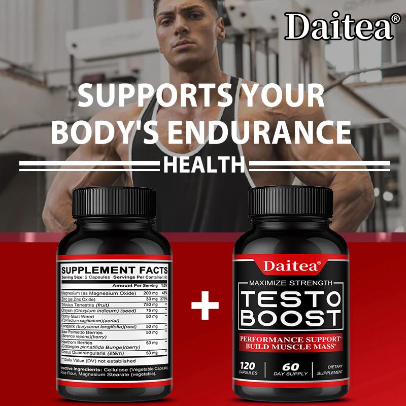 Men Herbal Dietary Supplement, 120 Capsules, 60‑Day Supply