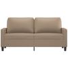 Vidaxl 2-Osobowa Sofa, Kolor Cappuccino, 140 Cm, Sztuczna Skóra