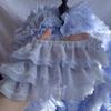 3-layer Lace Ruffle Trim 13cm Wide Mesh Fabric Lace for Lolita Dress Curtain Doll Clothes Sewing Deocr Accessories 3/5/10Meter