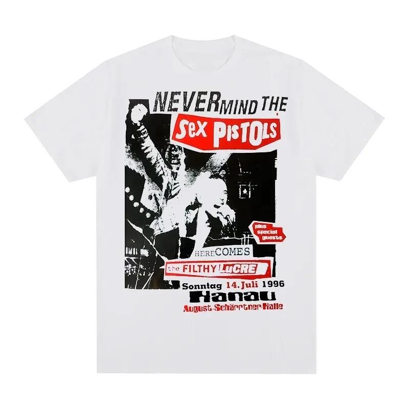 Sex Pistols "Never Mind The Bollocks" 1996 Hanau Concert Graphic Print Punk Rock Band Streetwear T-Shirt