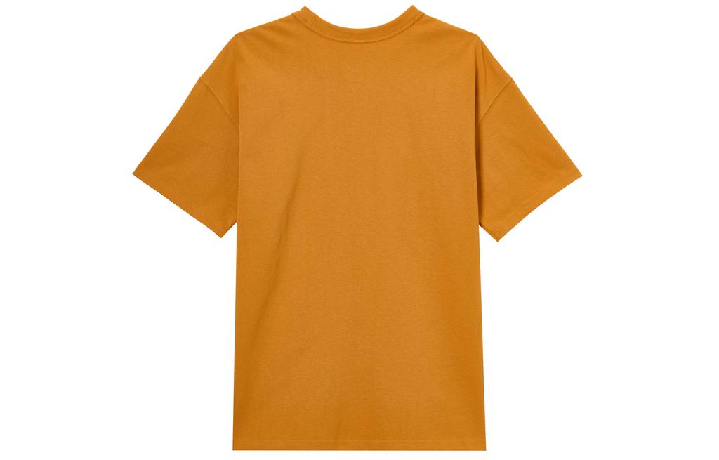 Nike T Shirts Men's Orange Crew Neck Moderate FV7727-815