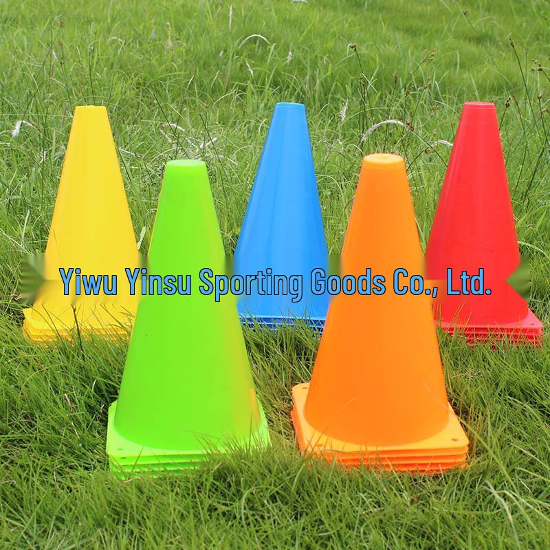 23cm Triangular Training Cones for Sports - Ideal for Basketball, Football, Skating, and Taekwondo