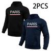 2 In 1 Hoodie for Man Paris Print Autumn Winter Daily Casual Sport Jogging Sweatshirt Home Outdoor Comfort Warm Fashion Pullover