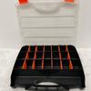 15 Inch Portable Plastic Tool Parts Box PC Organizer Adjustable Detachable Chest Case for Tool Hardware Fastener Screw