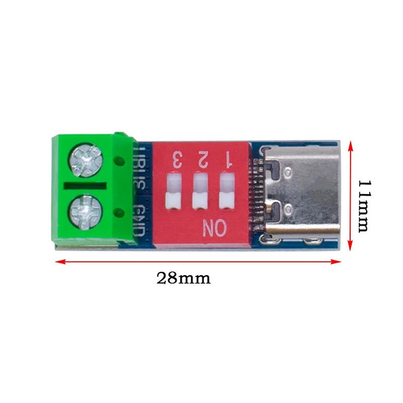 1/5/Stück Typ-C Pd Qc Trigger 5V~20V Drehcode-Einstellung DC-Spannungs-Leistungsmodul Drehverstellung Spannung Schnelllade-Täuschung