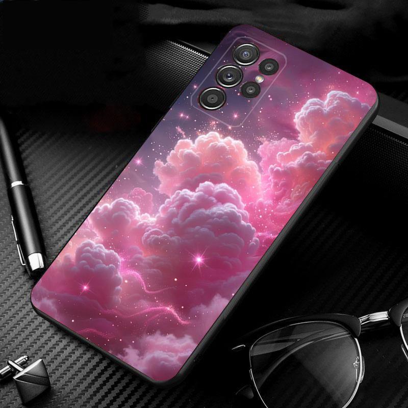 Phone Case For Samsung Galaxy S25 S24 S23 S22 S21 Ultra S24 S23 S22 S21 S25 Plus S24 S25 FE Pink Aesthtic
