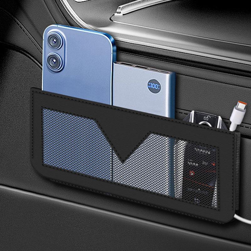 Car Storage Bags In-car Mobile Phone Bags Adhesive Multi-functional Mesh Bags Storage Hanging Bags Car Storage Box Products
