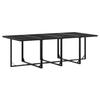 VidaXL 13 Pcs Garden Dining Set Black Wicker 3295055