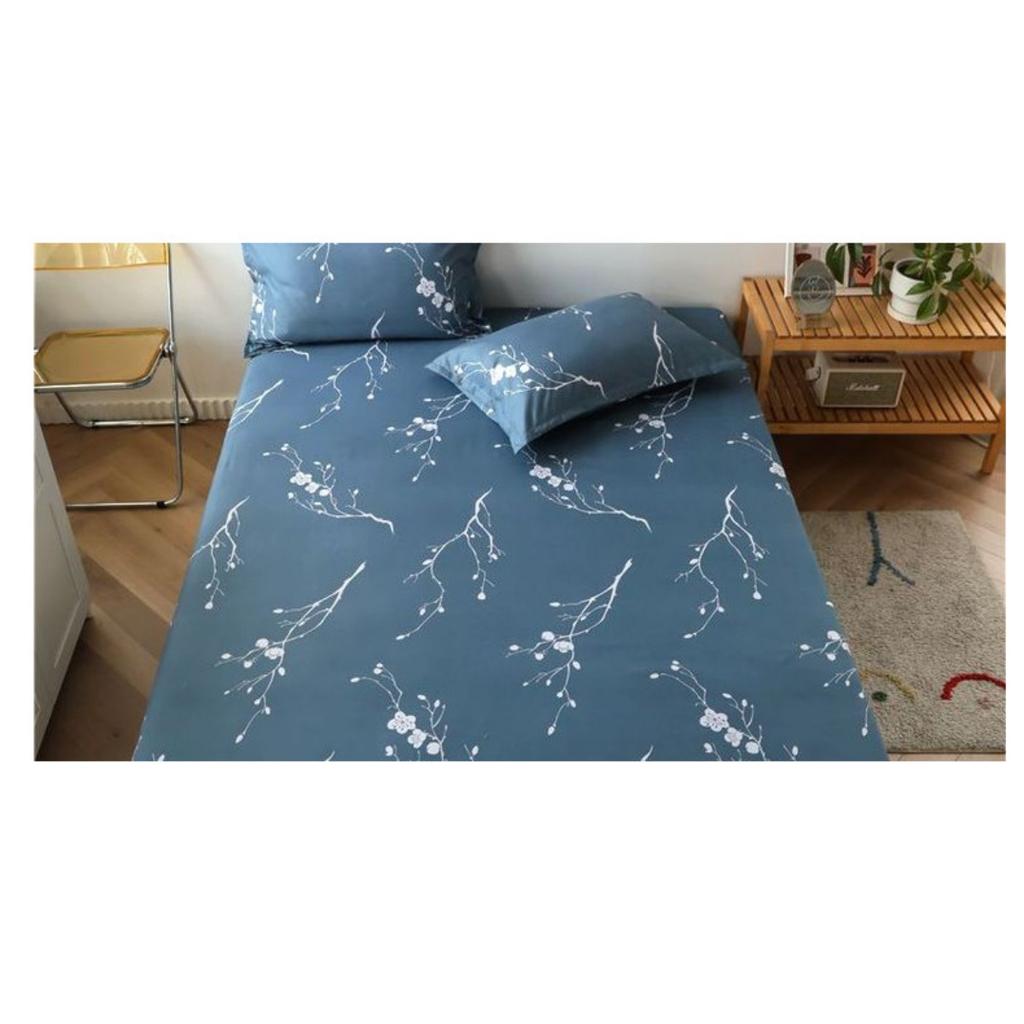 Printed Bedroom Home Hotel Light Beige Soft and Comfortable Bed Sheet