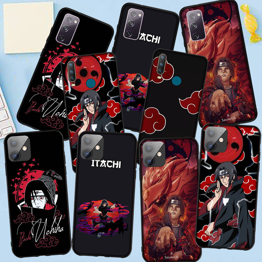 Phone Case for iPhone 17 15 16 Plus XR Redmi Note 14 12 11 13 Pro Max Huawei P30 P20 Lite OPPO A60 A40 A80 A18 A16 Akatsuki Naruto Itachi Uchiha Cover