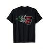 European Sizes Men'S Vintage-Inspired Mexican Eagle T-Shirt - Black