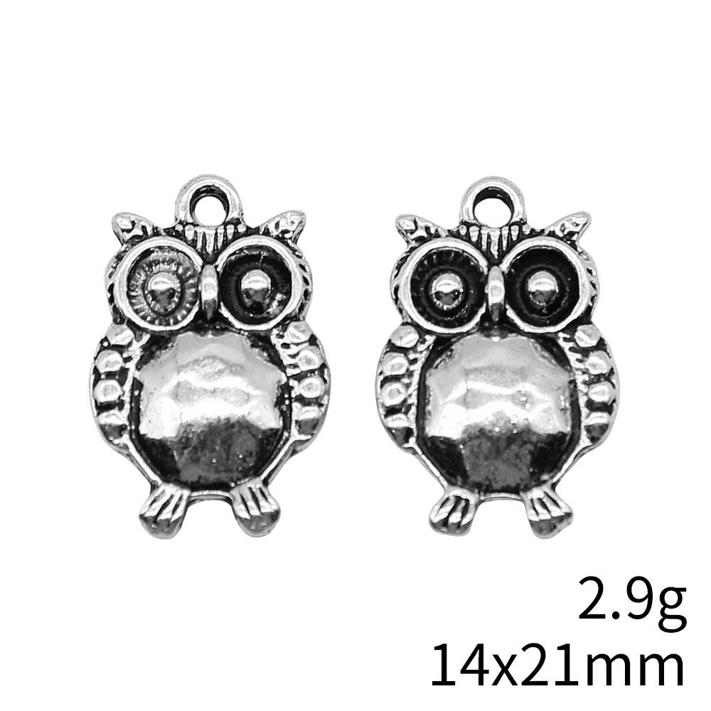 Big Owl Pendant Wings Charms For Forest Bird Theme DIY Bracelet Necklace Jewelry Making Supplies For
