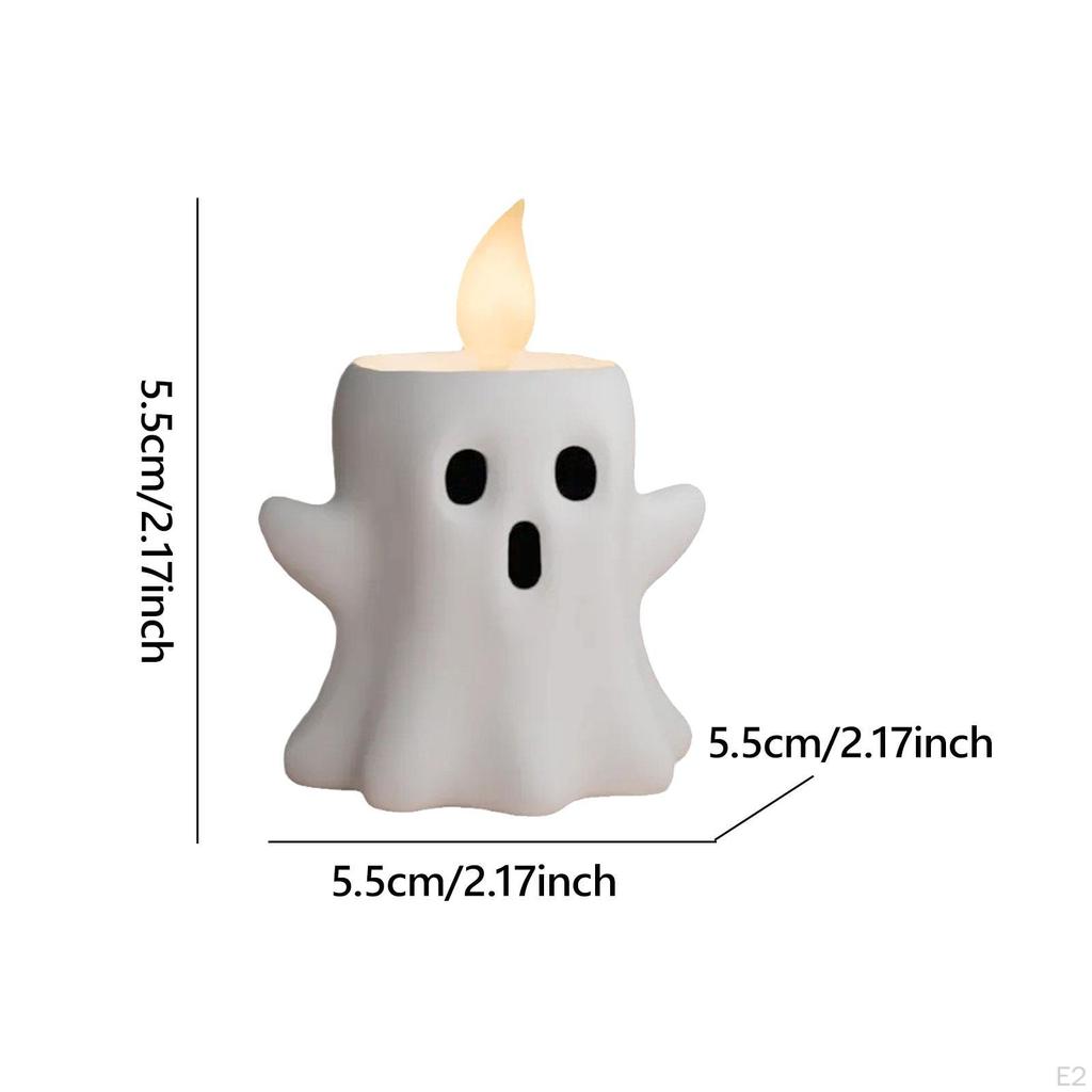 Candlestick Ghost Sculpture Party Resin Modern Home Birthday Gift Miniature Bedroom Halloween