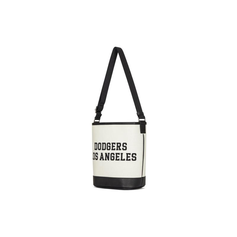 MLB Cotton With Polyester Bucket Bag, Shoulder Bag, Crossbody Bag, Handbag Regular Unisex Linen Cream Casual 3ABMS024N-07CRM
