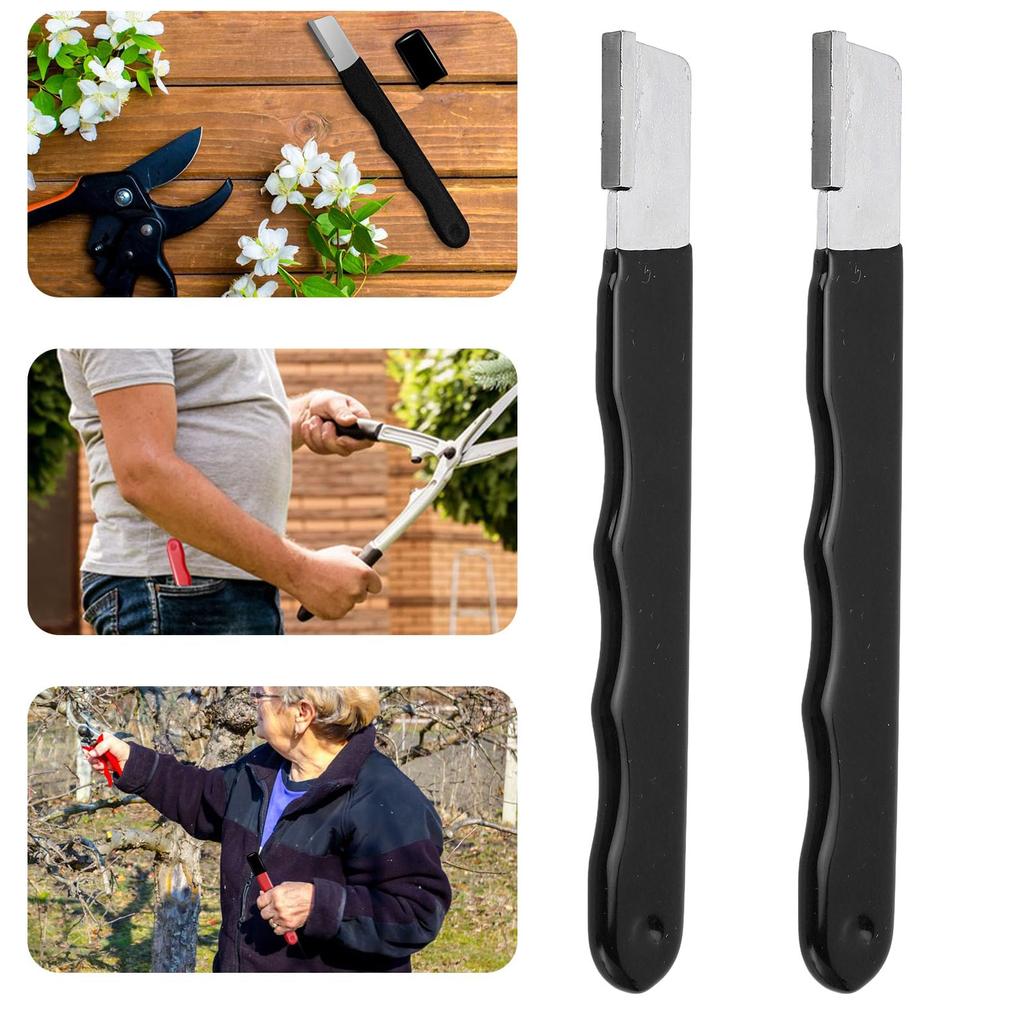 4Pcs Garden Tool Sharpener   Portable Cutter for Gardening Pruner Hedge Shears Scissors