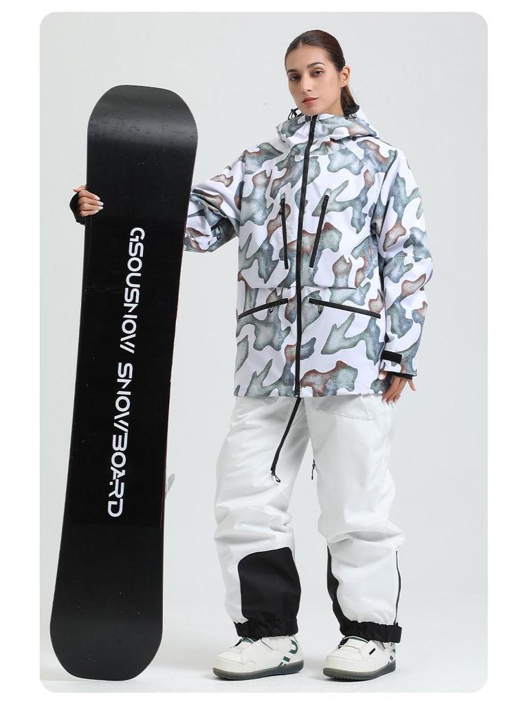 Men's and Women's Winter Ski Suit: Warm, Breathable, Waterproof, and Windproof for Outdoor Snowboarding and Sports.