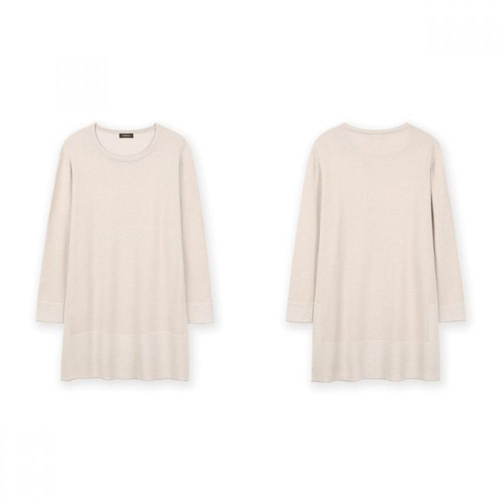 FURINA CoTTon Silk STripe Long T shirT