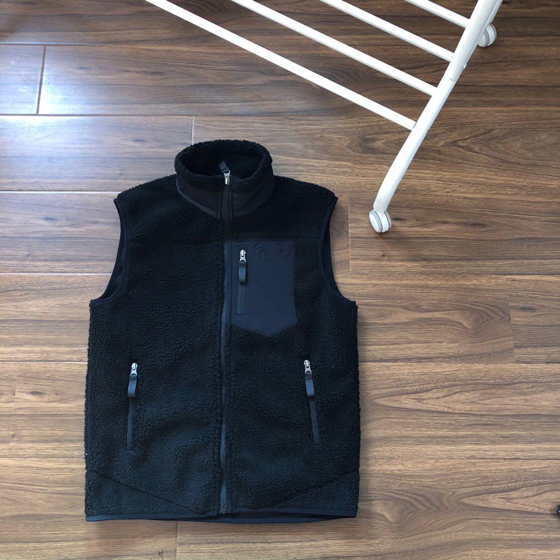 Unisex American Lambswool Vest: Warm, Anti-Cold Fleece Jacket for Casual Sports & Trendy Wear XXL