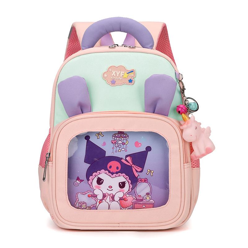 Children's schoolbag 3-6 years old Kindergarten children's backpack Boys and girls cartoon high-value spine protection anti-skid buckle schoolbag
