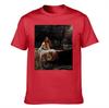 Unisexs Cotton TShirt Dark Anime Style Blue Rose  Kanji Print Gothic Aesthetic Casual Tee
