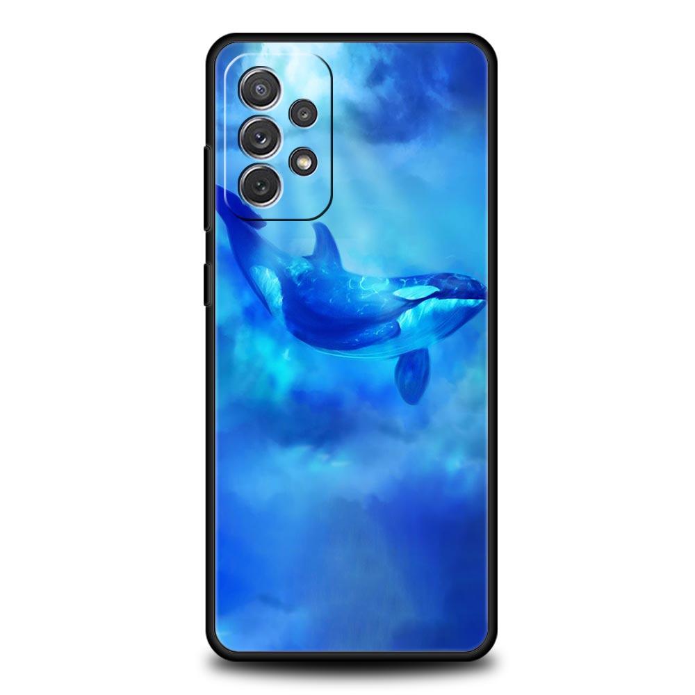 Ocean Animal Dolphin Phone Case For Samsung Galaxy A51 A71 A21S A12 A11 A31 A41 A03s A52 A32 A22 A13 A23 A33 A53 A73 5G Cover