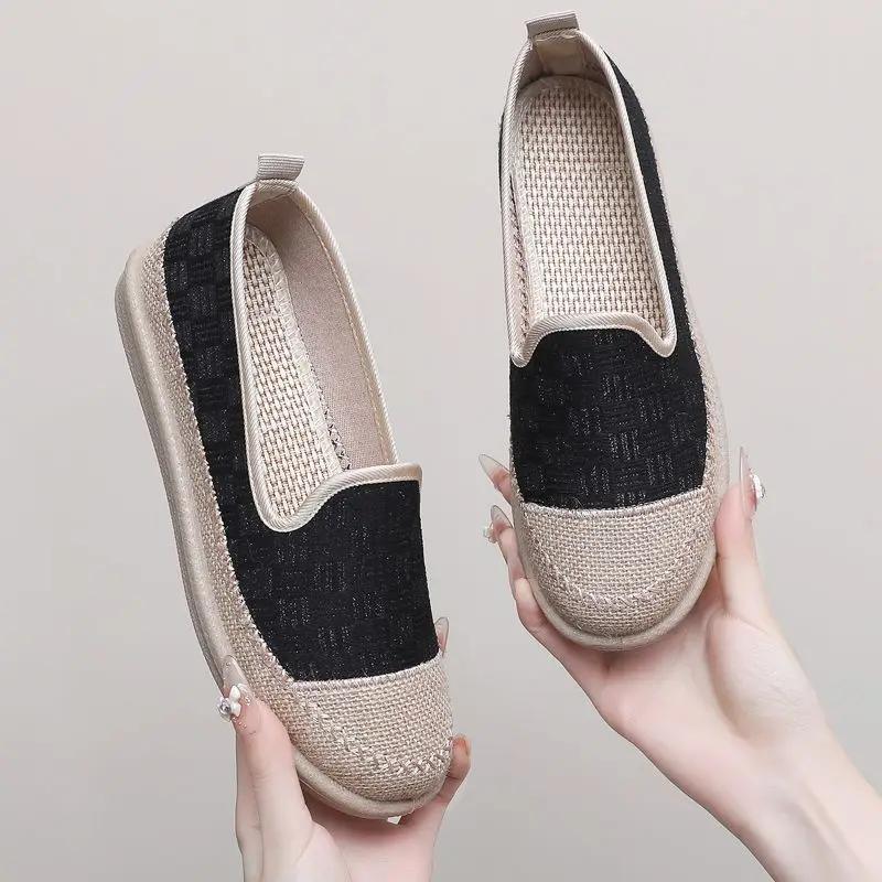 Daily Routine Offer Flat Slip On Woman Footwear Comfortable and Elegant Y2k Fashion New In Designer Luxury 2025 Shoes for Women