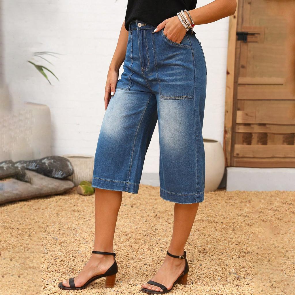 Women's Skinny Trend Ripped Casual Fashion Small Foot Jeans