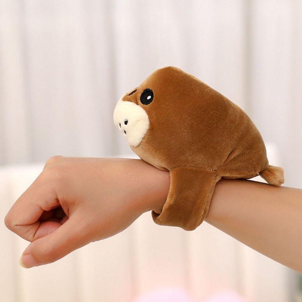 Dolphin Penguin Doll Clap Circle Stuffed Animal Stuffed Slap Snap Plush Hand Circle  Plush Bracelet