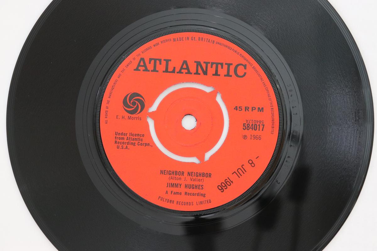 

7inch Record JIMMY HUGHES - Neighbor Neighbor 584017 Atlantic 1966 UK Soul/Funk Used