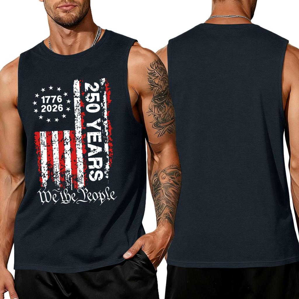 Pánské košile 4. července USA Svalnaté tílko Vlastenecká tílka