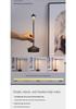 Creative Aluminum Mushroom USB Night Light - Bedside Decorative Lamp for Hotel and Home.