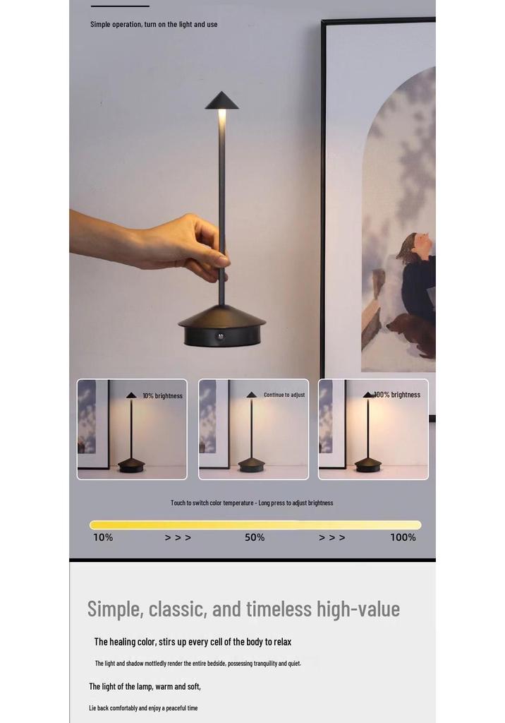 Creative Aluminum Mushroom USB Night Light - Bedside Decorative Lamp for Hotel and Home.