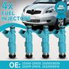 4 Stück Einspritzdüsen 23250-23020 Passend für Toyota Yaris Vitz 1.0L 1.3L 1999-2005