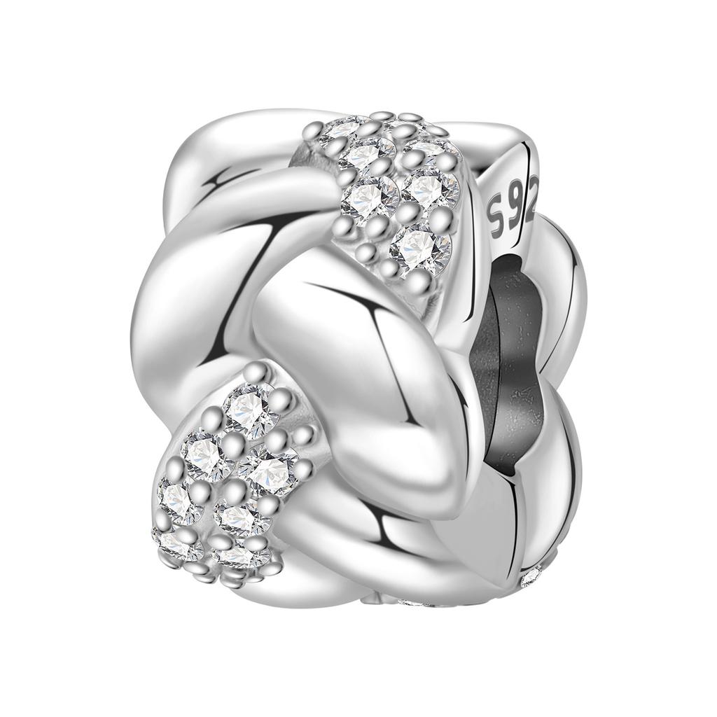 NEW 925 Silver Charm Beads Fit Original Bangle DIY Star Moon Sun Cross Heart Designs Perfect Party Gift