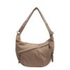 Corduroy Shoulder Bag Solid Women Crossbody Bag with Pockets Crescent Bag Everyday Sling Bags for School Travel Work bolsa