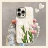 Applicable To Apple 17promax Mobile Phone Case 16 White Tulip Bracelet Mate80 Premium Sense 15 Fresh 14 All-inclusive