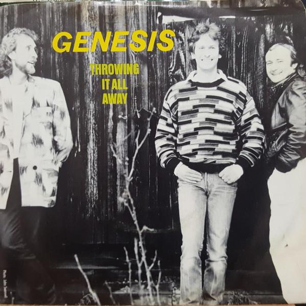 

7inch Record GENESIS Throwing It All Away 7893727 Atlantic 1986 Canada Rock Used