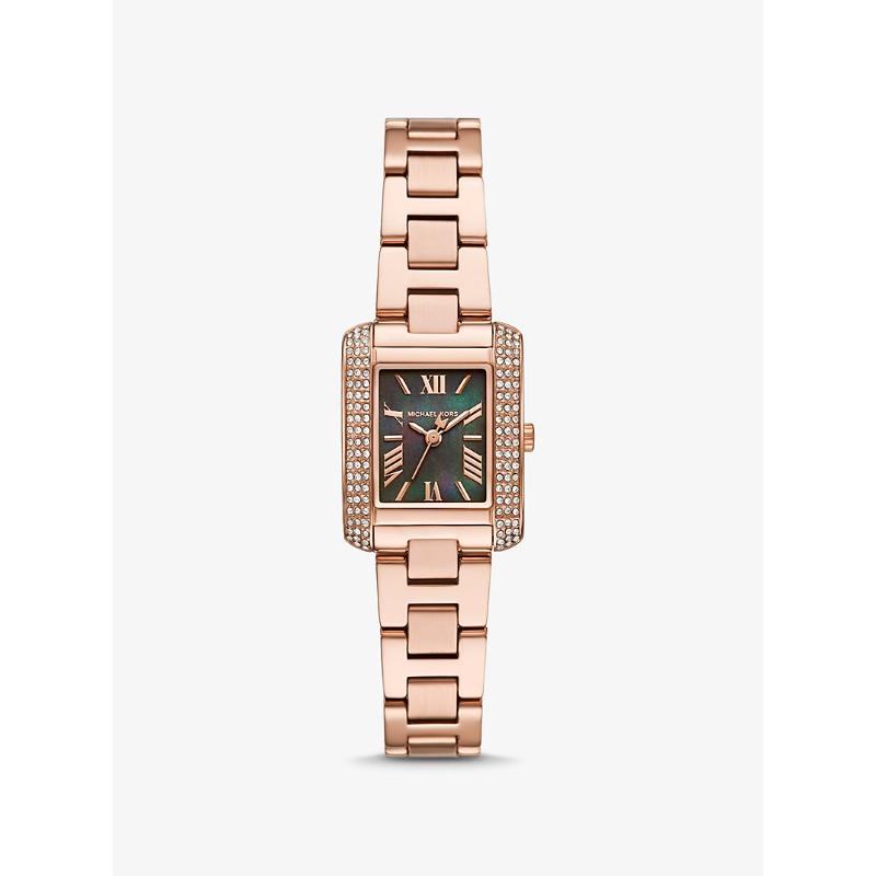 Michael Kors Mini Emery Pavé Rose Gold-Tone Watch MK4868 розового золота