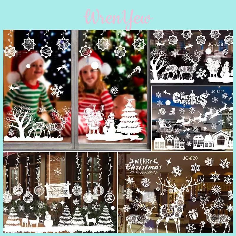 Charming Christmas Pvc Wall Stickers And Window Decals For A Magical New Year Celebration
