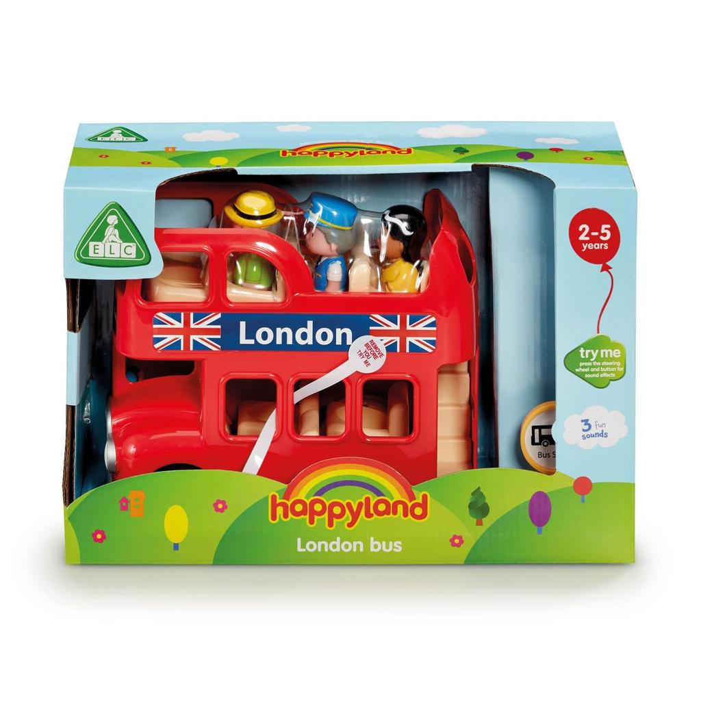 Early Learning Centre London Bus Toy Authentic Double-Decker Ride-On 200352,