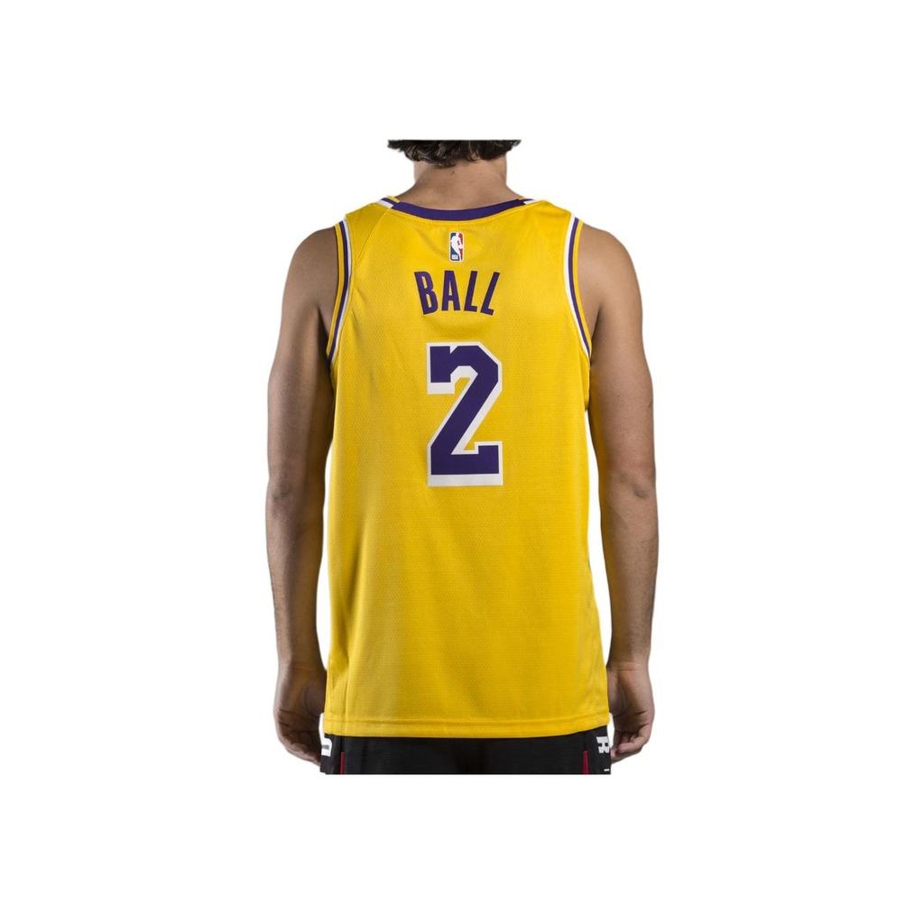 Nike NBA Swingman Jersey, Los Angeles Lakers Lonzo Ball Edition Men Jersey Yellow AA7099-728