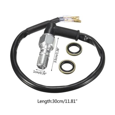 M10 1.0/1.25MM Motorrad Offroad Quad Bikes Roller-Hydraulischer Bremsdruck Rücklichtschalter Hohlbolzen Zubehör