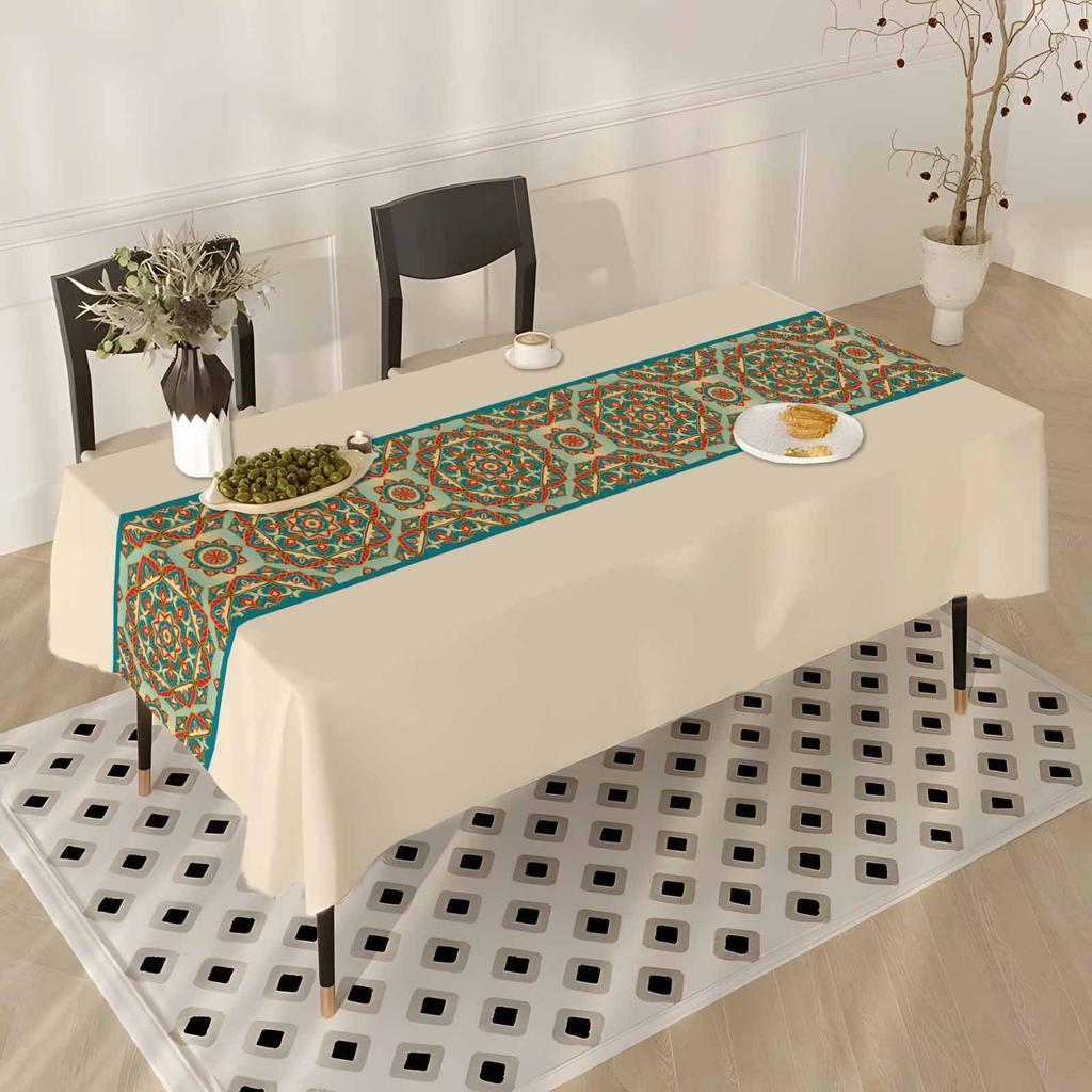 Ethnic Bohemian Tablecloth Home Decoration Fabric Dining Table Dust Decoration
