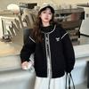 Koreanische Baseballjacke für Mädchen mit Schleifenreißverschluss für Frühling und Herbst