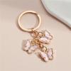 Colorful Butterfly Keychain Pendant Stylish Butterfly Charm Decorations Acrylic Bag Keyring Hanging Ornament Accessories