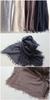 Merino Wool Solid all over the 100% Stole, Color, Large, Fall/Winter, Lightweight, Gauze, 110x200mm, Fringe, Cashmere-Like, Men's/Women's [.a world]